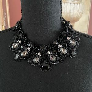 Black, Grey and Silver Stone Necklace